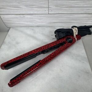 RX7 Nano Ceramic Ionic 1in Flat Iron Red Animal Print